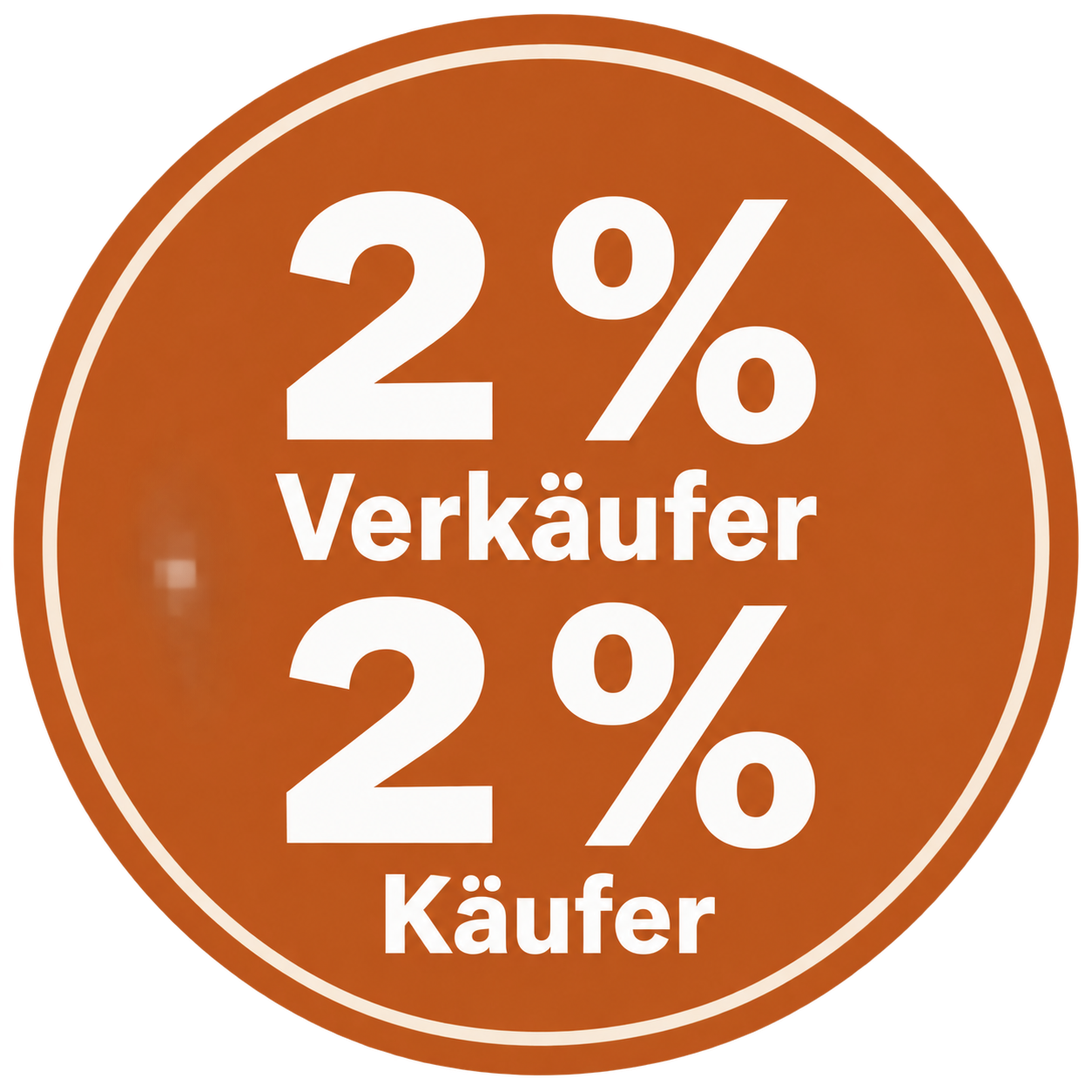 2 % Verkäufer · 2 % Käufer